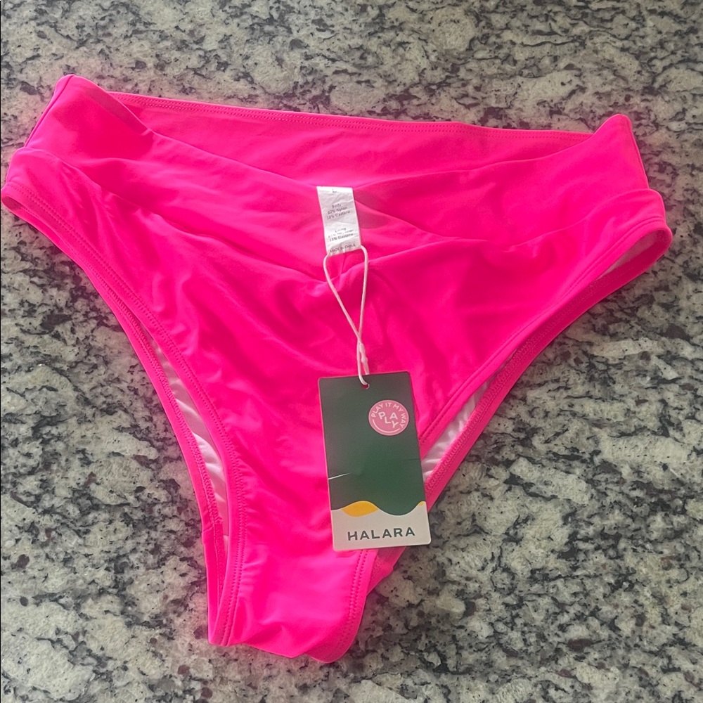 HALARA Women's Bright Pink Bikini Bottom